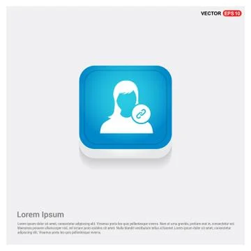 Link attach user icon . Stock Illustration