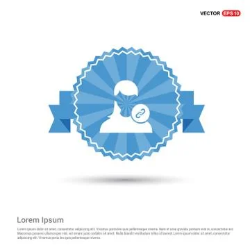 Link attach user icon . Stock Illustration