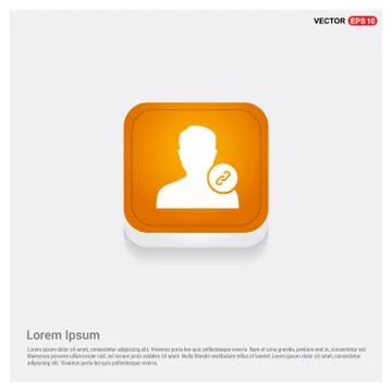 Link attach user icon . Stock Illustration