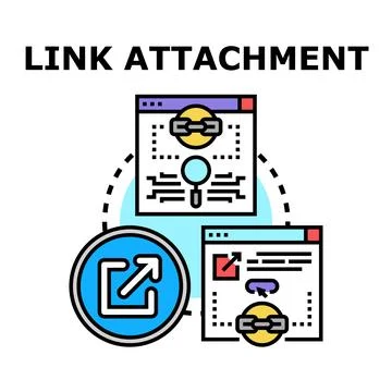 Link attachment creating digital connection concept vector 스톡 일러스트