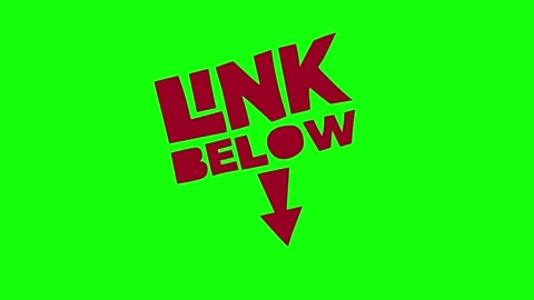 Link Below Hand Drawn  Text on Green Background 库存影片 318987081