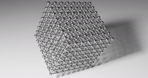 Link bodies. Geometric shapes for a Cube Stock Footage 139121465
