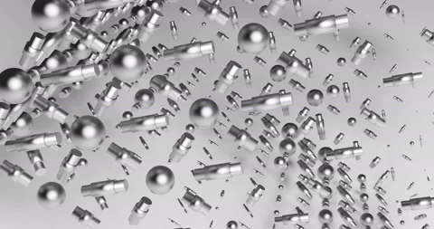 Link bodies. Geometric shapes for a Cube Stock Footage 139135217