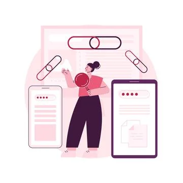 Link building abstract concept vector illustration. Stock Illustration