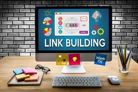 LINK BUILDING Connect Link Communication Contact Network Photos