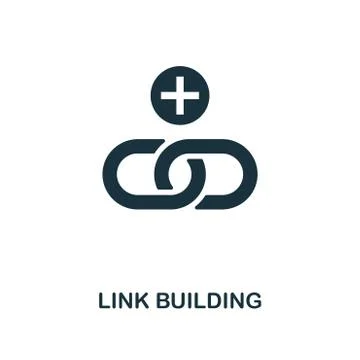 Link Building creative icon. Simple element illustration. Link Building concept Stock Illustration