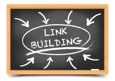 Link Building Focus Stock Illustration