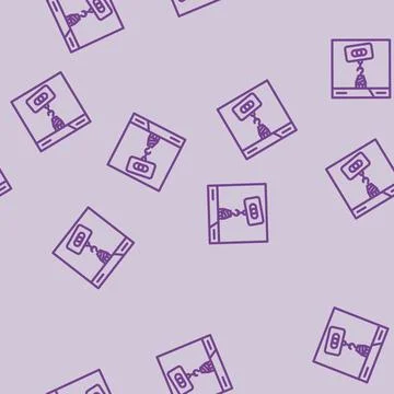 Link building seo line vector seamless pattern Stock Illustration