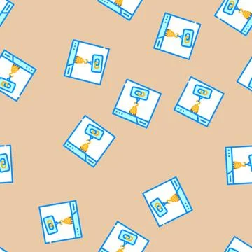 Link building seo vector seamless pattern Stock Illustration