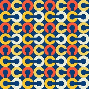Link chain block seamless pattern イラスト素材