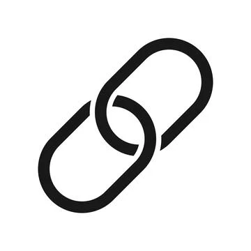 Link Chain Hyperlink Pin Icon Vector Stock Illustration