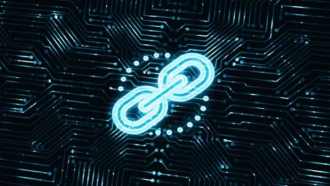 Link chain icon . Link chain icon in trendy design style. Stock Footage 139581661