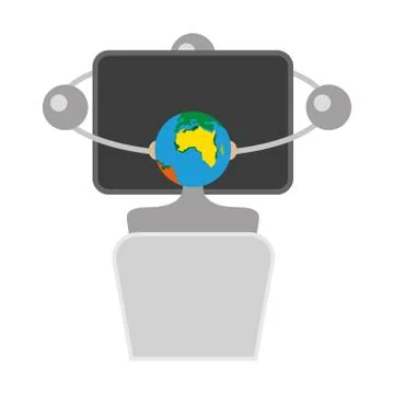 Link Cloud Computing Technology Data Information Concept Stock Illustration