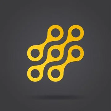 Link connection logo Stock Illustration