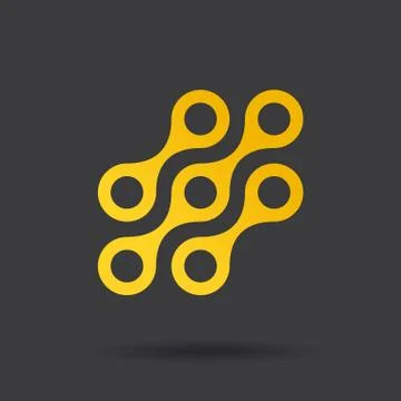 Link connection logo Stock Illustration