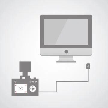 Link data connector Stock Illustration