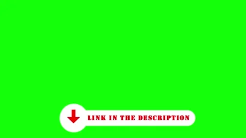 Link in the Description Animation Lower Third Green Screen Background Vídeo Stock 323305557