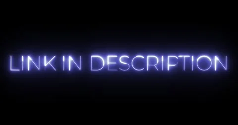 Link in description neon text animation Video stock 287400773