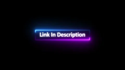 "Link in the Description" Youtube Graphical Element 4k animated Stock Footage 306754236