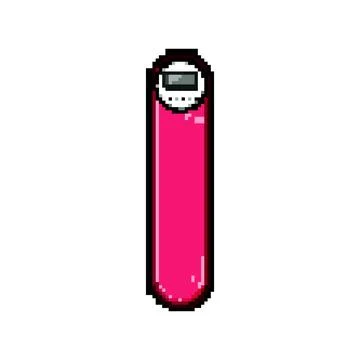Link digital bookmark pixel art vector illustration Stock Illustration