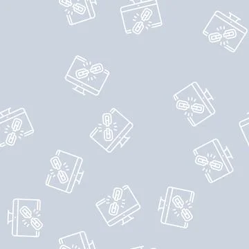 Link disconnected line seamless pattern イラスト素材