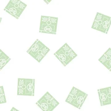 Link estimation glyph seamless pattern Illustrazione stock