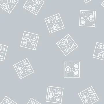 Link estimation line seamless pattern イラスト素材