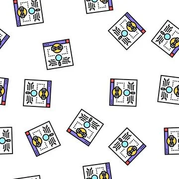 Link estimation vector seamless pattern Illustrazione stock