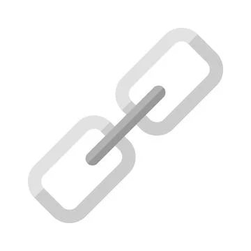 Link flat clipart vector illustration Illustrazione stock