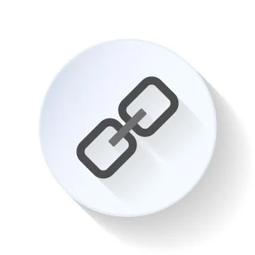 Link flat icon Illustrazione stock