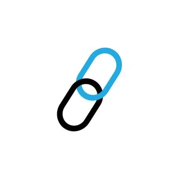 Link flat icon illustration- vector. Stock Illustration