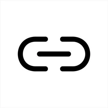 Link glyph icon vector illustration isolated on white background Stock Illustration
