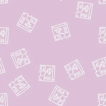 Link to higher education resource line seamless pattern イラスト素材