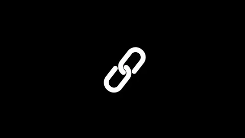 Link icon animation, Chain link icon animated video Stock Footage 288915487