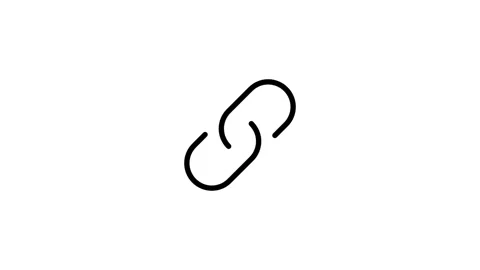 Link icon animation. Copy link icon. Icon animation. Stock Footage 313489948