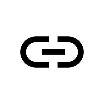 Link icon design. Link symbol. Icon button design. Template elements Stock Illustration