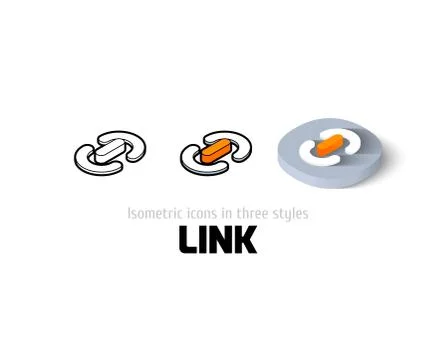 Link icon in different style Stock Illustration