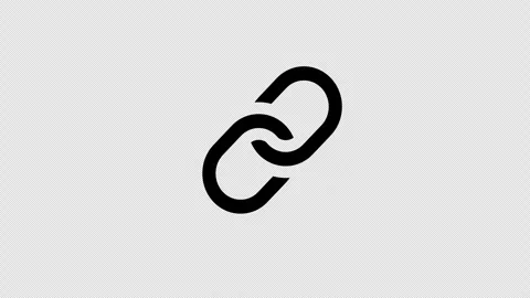 Link icon. Hyperlink chain symbol concept icon animation with alpha channel Stock Footage 277180964