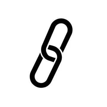 Link icon. Hyperlink chain symbol. Vector illustration on white background. Stock Illustration