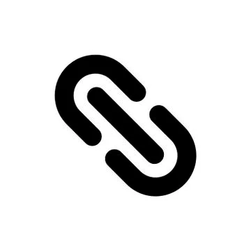 Link icon. Lock chain symbol on white background Stock Illustration