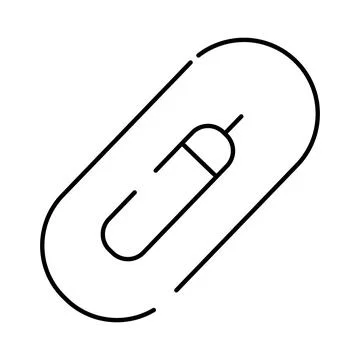 Link icon showing attachment connection to web interface Illustrazione stock