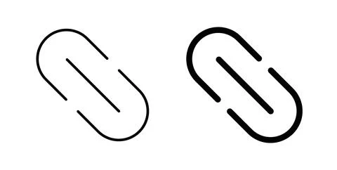 Link icon. Style is flat and line symbol Stock Illustration