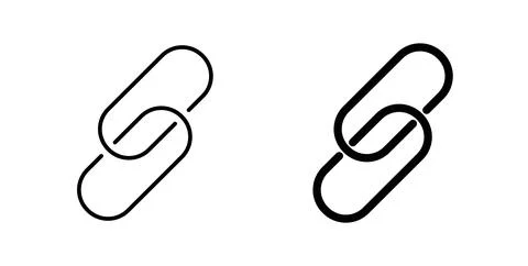 Link icon symbol. Flat Vector illustration Stock Illustration