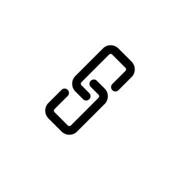 Link icon vector. Hyperlink chain symbol Stock Illustration