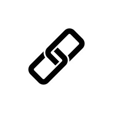 Link icon vector. Hyperlink chain symbol Stock Illustration
