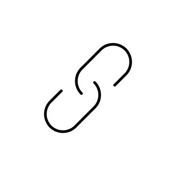 Link icon vector. Hyperlink chain symbol. Stock Illustration