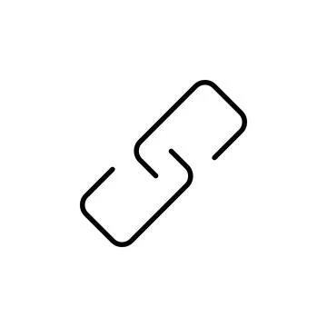 Link icon vector. Hyperlink chain symbol. Illustrazione stock
