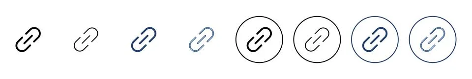 Link icon vector. Hyperlink chain sign and symbol Stock Illustration