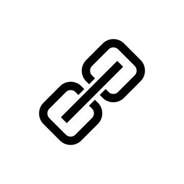 Link icon vector. Hyperlink chain sign and symbol Stock Illustration