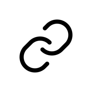 Link icon vector. Hyperlink chain sign and symbol Stock Illustration